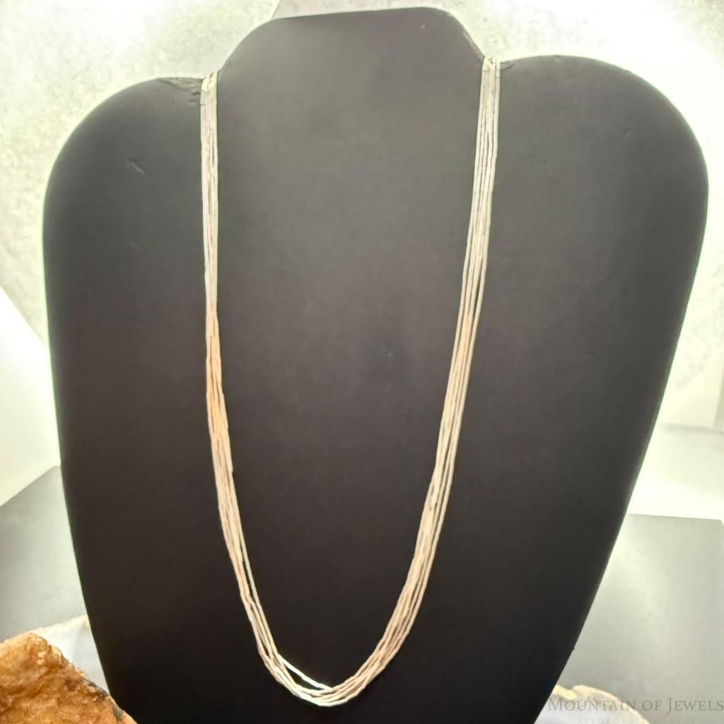 Carolyn Pollack Sterling Silver 6 Strand Liquid Silver 18"-19" Necklace For Women