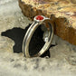 Carolyn Pollack Sterling Silver Rounde Small Red Jasper Ring Size 8 For Women