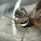 Sterling Silver Southwestern Style Teardrop Parral Dendritic Agate Ring Size 9 For Women