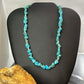 Sterling Silver Natural Turquoise & MOP Beads 18" Necklace For Women