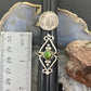 Vintage Silver Round Turquoise Fashion Ring Size 7.5 For Women