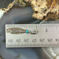Anthony Gatewood Sterling Silver & Turquoise Spiral Feather Dangle Earrings For Women