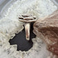 Sterling Silver Electroform Small Rose Fashion Ring Size 7.25 For Women