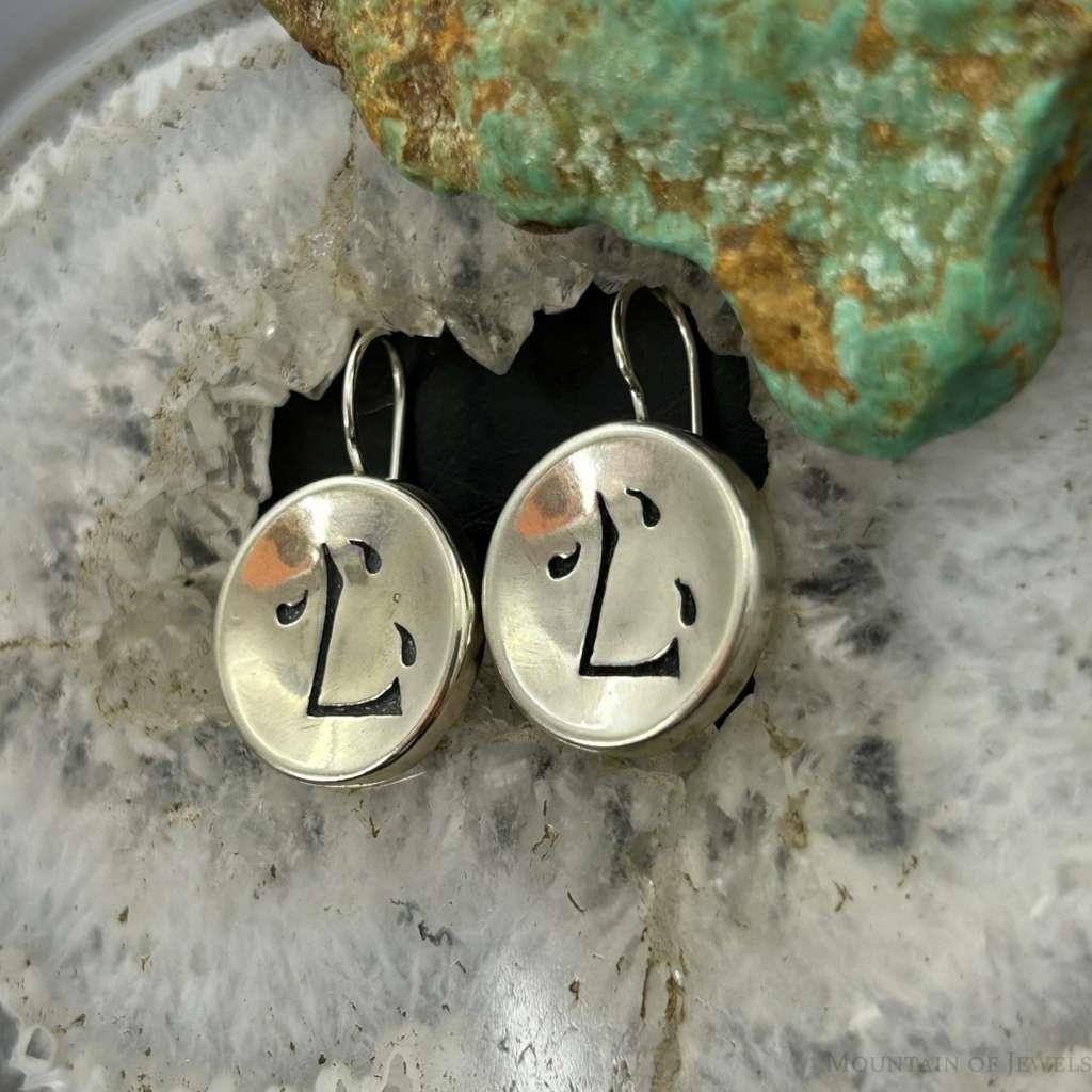 Carolyn Pollack Sterling Silver kanji Symbol "Mind" Dangle Earrings For Women