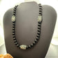 Carolyn Pollack Sterling Silver Swirl Beads & Onyx Beads Magnetic Clasp Necklace For Women