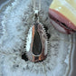 Southwestern Style Sterling Silver Teardrop Labradorite Decorated Pendant For Women