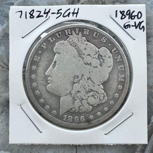 1896-O US 90% Morgan Silver Dollar G-VG #71824-5GH