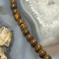 Sterling Silver 6mm Tiger's Eye Beads 18" Necklace For Women