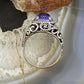 Carolyn Pollack Sterling Silver Oval Lapis Lazuli Decorated Doublet Ring For Women