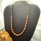 Southwestern Style 4-6mm Copper Navajo Pearl,Cylinder, Multistone Beads Necklace For Women