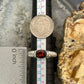 Carolyn Pollack Sterling Silver Faceted Garnet Decorated Ring Size 7 For Women