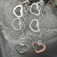 Sterling Silver 3 Cutout Hearts Fashion Dangle Earrings For Women
