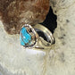Native American Sterling Silver Chinese Turquoise Heart Ring Size 6 For Women