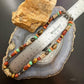 Carolyn Pollack Sterling Silver Multistone Beads Magnetic Clasp 16" Necklace For Women