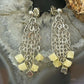 Carolyn Pollack Sterling Silver Tiny Creamy Stone Cube Bead Chandelier Earrings For Women