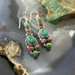 Sterling Silver Southwestern Style Multistone Dangle Earrings For Women