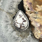 Sterling Silver Southwestern Style Teardrop Wild Horse Ring Size 6.75 For Women