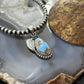 Sterling Silver Southwestern Style Golden Hill Turquoise Leaves Pendant For Women #4