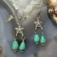 Carolyn Pollack Sterling Silver Turquoise Beads & Star Charm Dangle Earrings For Women