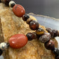 Carolyn Pollack Sterling Silver Tiger's Eye & Jasper 17"-20" Necklace For Women