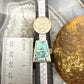 Vinatge Signed Native American Sterling Silver Inlay Turquoise Ring Size 6 For Women