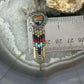 Q.T Quoc Vintage Sterling Sillver Multistone Inlay Heart Dangle Earrings For Women