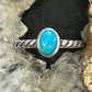 Carolyn Pollack Sterling Silver Oval Small Turquoise Size 8 Ring For Women