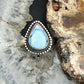 Sterling Silver Southwestern Style Golden Hill Turquoise Adjustable Ring For Women #13