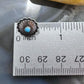 Native American Sterling Silver Repousse Concho with Turquoise Dot Stud Earrings