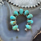 Sterling Silver Southwestern Style Turquoise Naja w/Native Cross 20" Necklace For Women