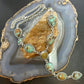 Sterling Silver Southwestern Style Turquoise #8 Cluster Lariat 28" Necklace For Women