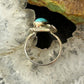 Silver Ray Sterling Silver Turquoise Decorated Leaves Ring Size 6 For Women