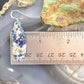 Sterling Silver Oval Sodalite Slab Dangle Earrings For Women #503