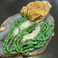 Vintage Native American 3 Strands Natural Turquoise Heishi Necklace For Women