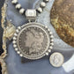 1881 Genuine 90% Silver Morgan Dollar Decorated Unisex Sterling Silver Pendant