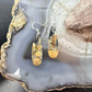 Sterling Silver Teardrop Maligano Jasper Slab Dangle Earrings For Women #501
