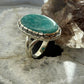 Sterling Silver Southwestern Style Oval Amazonite Decorated Ring Size 10 For Women