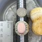 Native American Sterling Oval Pink Conch Decorated Shield Ring Size 11.75 For Men