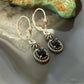 Carolyn Pollack Sterling Silver Onyx Decorated Dangle Earrings For Women