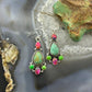Sterling Silver Southwestern Style Multistone Dangle Earrings For Women #4