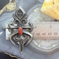 Floyd Parkhurst Native American Sterling Silver Coral Tufa Cast Unisex Pendant