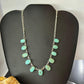 Sterling Southwestern Style Oval Pilot Mountain Turquoise 20" Necklace For Women
