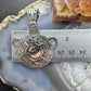 Brad Panteah Sterling Silver Overlay Decorated Turtle Vase Unisex Pendant/Brooch