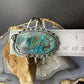 Sterling Silver Southwestern Style Oval Chrysocolla Decorated Bracelet For Women