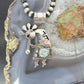 Alonzo Mariano Native American Sterling Silver w/Turquoise Kokopelli Pendant #1