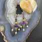 Ron Wesley Silver Southwestern Style Multi Gemstone Dangle Earrings For Women