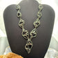 Carolyn Pollack Sterling Silver Onyx Swirl Decorated 22" Necklace For Women