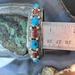 Grace Silver Native Americn Sterling Silver Turquoise & Coral Row Bracelet For Women