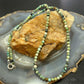 Sterling Silver Southwestern Style Faceted 4mm Hubai Turquoise 22" Necklace For Women
