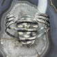 Sterling Silver Southwestern Style Large Teardrop Charoite Bracelet For Women